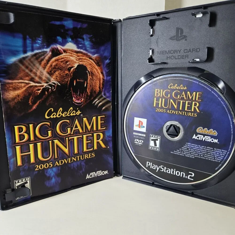 Cabela's Big Game Hunter 2005 Adventures (Sony Playstation 2, PS2) Complete CIB